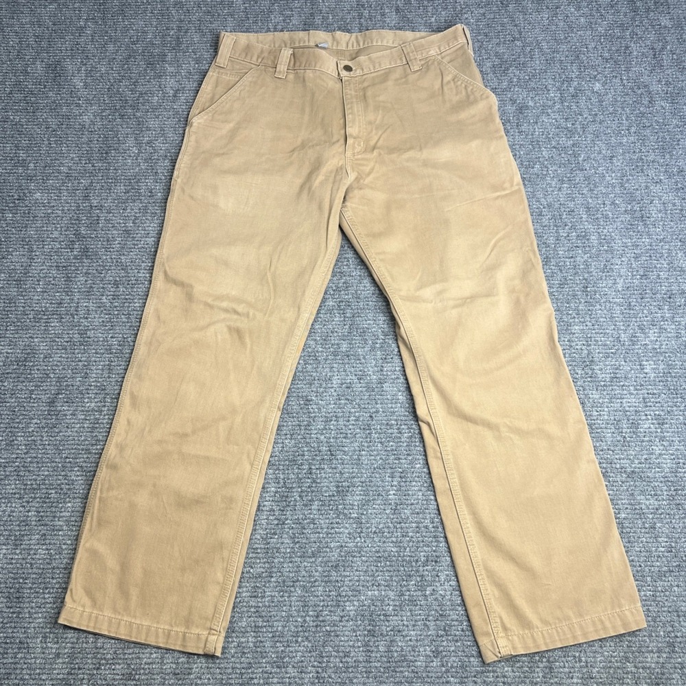 Carhartt Men B324-DKH Relaxed Straight Twill Dungaree Carpenter Work Pants 38x30